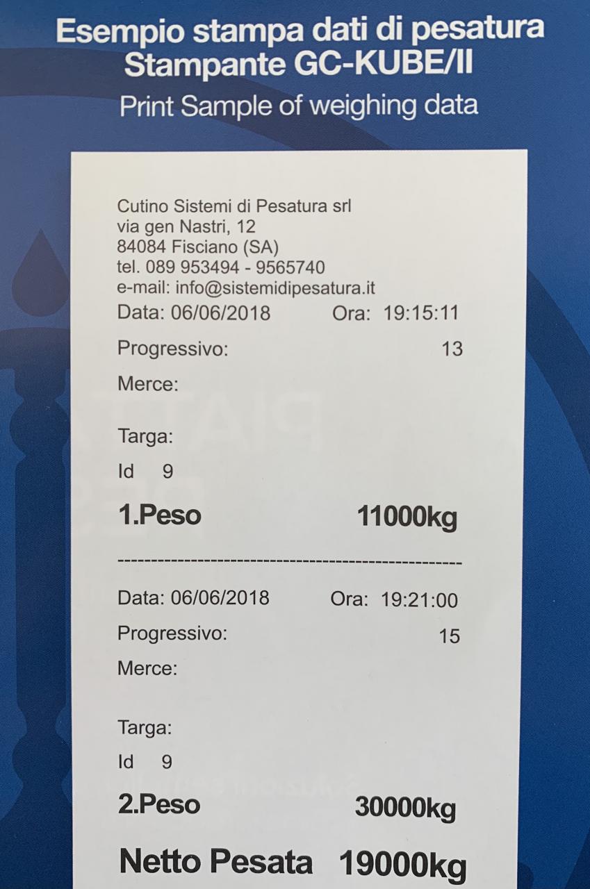 GC-KUBE Stampante termica a rotolo da tavolo